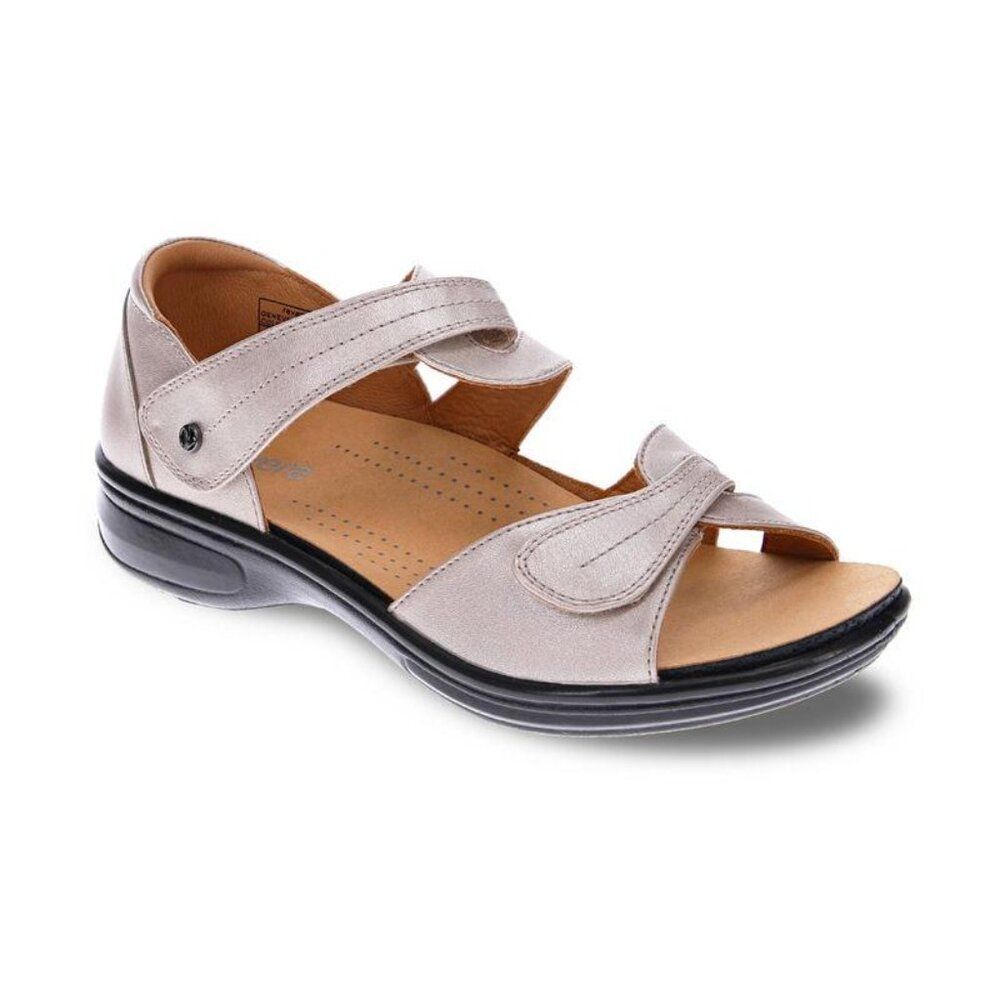 New NIB Womens 11 Revere Geneva Orthotic Closed Heel Sandals Champagne Pretty